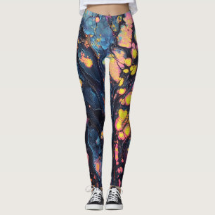 Abstrakt Iridescent Art Leggings