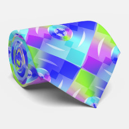 Abstrakt Iridescent Regnbåggradient Fractal Art Slips