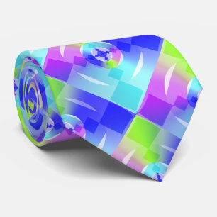 Abstrakt Iridescent Regnbåggradient Fractal Art Slips