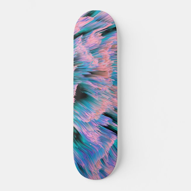 Abstrakt Iridescent Skateboard-däck Mini Skateboard Bräda 18,5 Cm (Framsida)
