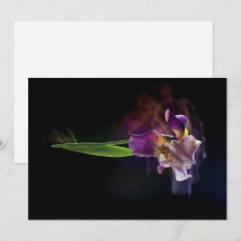 Abstrakt Irisblomma – Elegant blomsterkonst Julkort