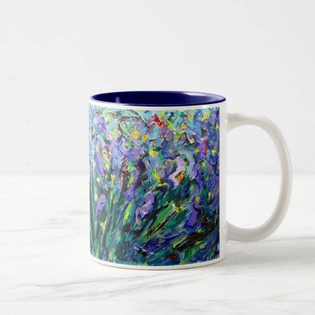 Abstrakt Irises Mugg (Höger)