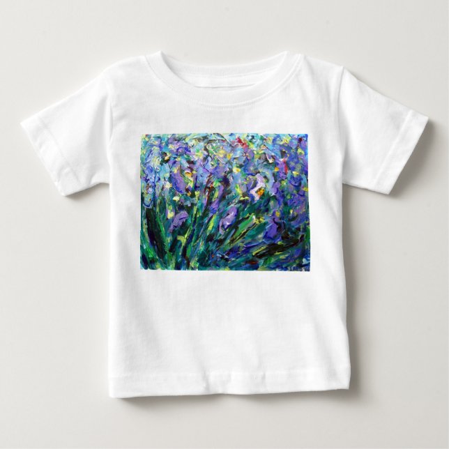Abstrakt Irises Shirt Tee Shirt (Framsida)