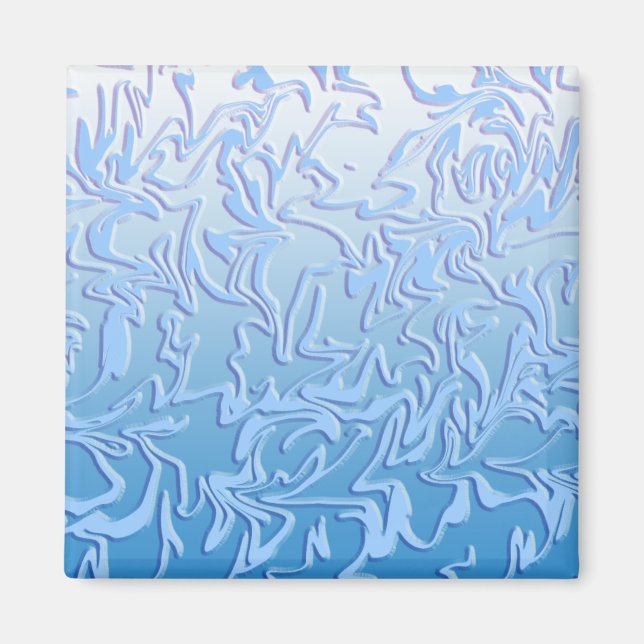 Abstrakt Isig Swirl Magnet (Framsidan)