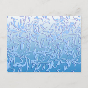 Abstrakt Isig Swirl Vykort