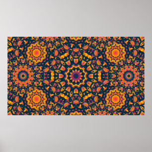 Abstrakt islamic mönster, arabiska stil. Sömlös Poster