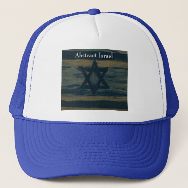 abstrakt israelhatt truckerkeps (Framsida)