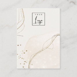 Abstrakt Ivory Guld Necklace Band Logotyp Visning Visitkort