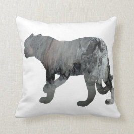 Abstrakt jaguarsilhouette kudde