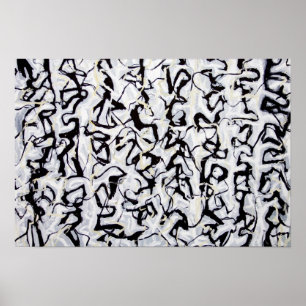 Abstrakt japansk Calligraphy Poster