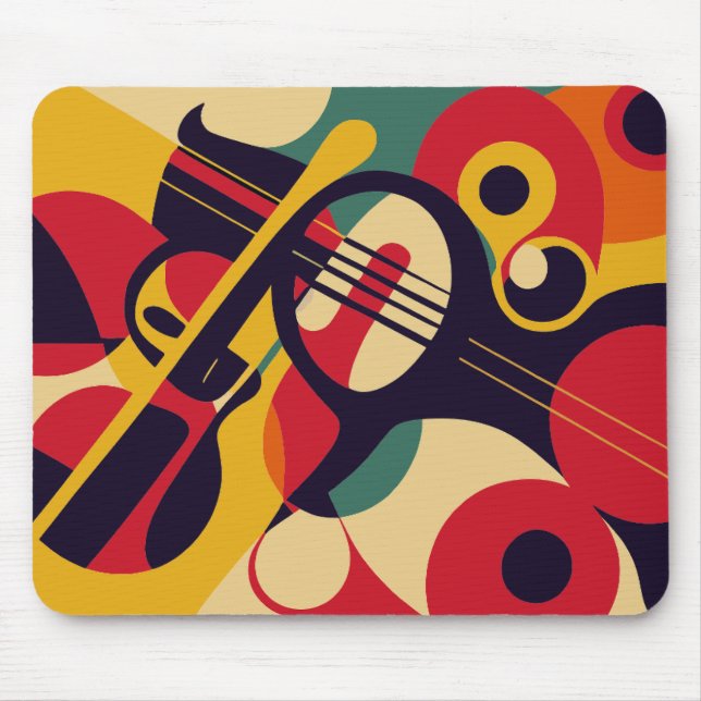 abstrakt, jazz, musik musmatta (Framsidan)