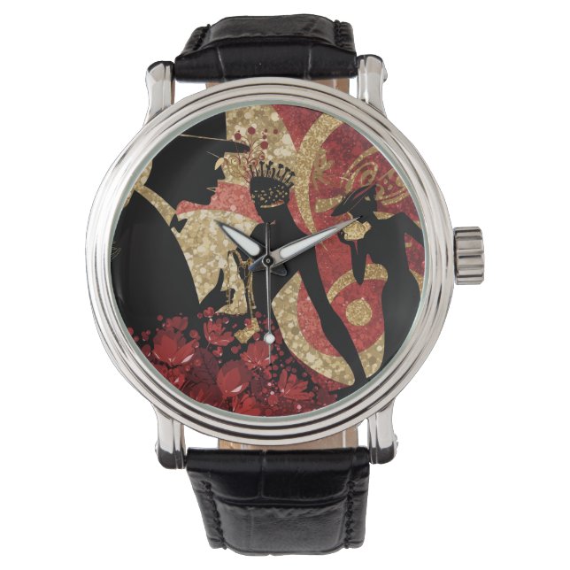 Abstrakt jazzserenad armbandsur (Framsida)