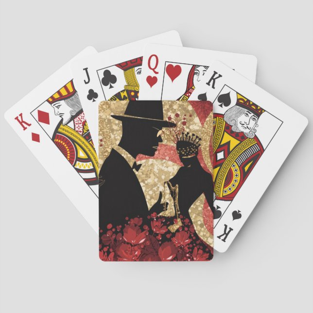 Abstrakt Jazzserenad Casinokort (Baksidan)
