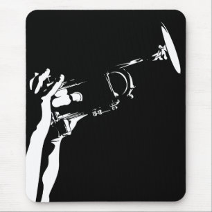 Abstrakt Jazztrumpet Mousepad Musmatta