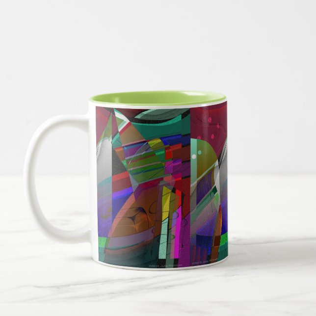 Abstrakt JAZZY mugg (Vänster)