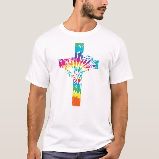 Abstrakt Jesus design T Shirt (Framsida)
