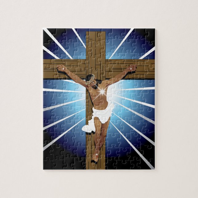 Abstrakt Jesus Kristus Pussel (Vertikal)