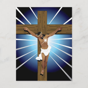 Abstrakt Jesus Kristus Vykort