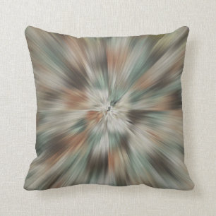 Abstrakt Jorden Tones Tie Dye Kudde