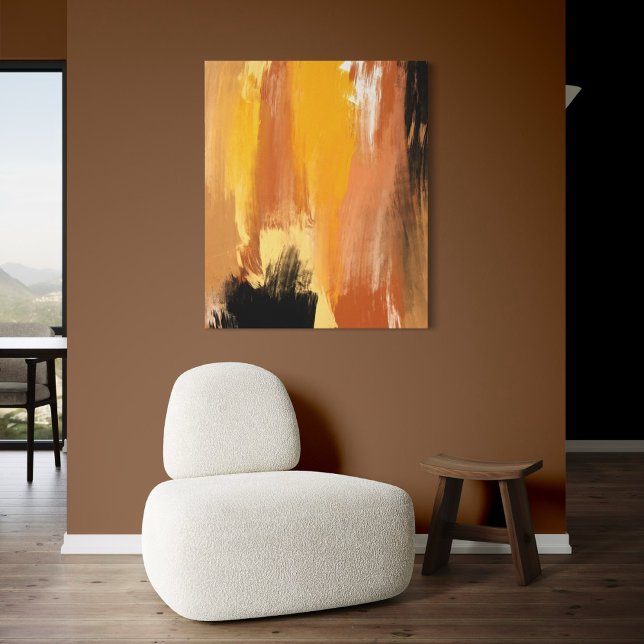 Abstrakt Jordjord Canvastryck (Abstract Grounded Earth artwork displayed)