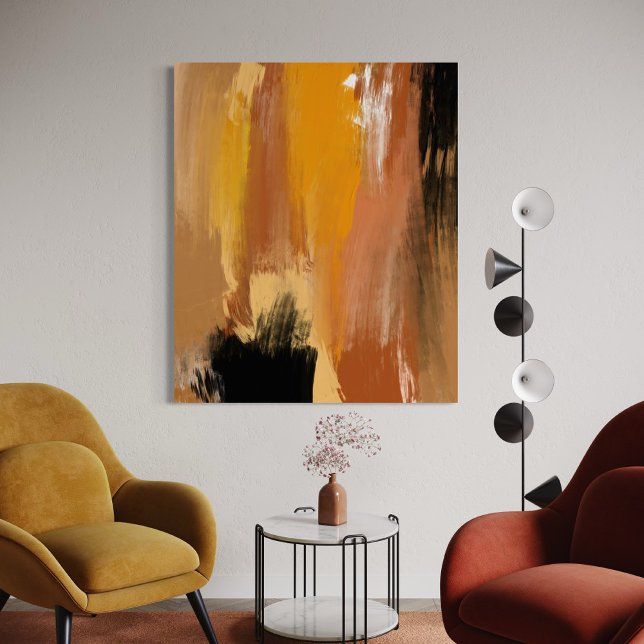Abstrakt Jordjord Poster (Abstract Grounded Earth artwork displayed)