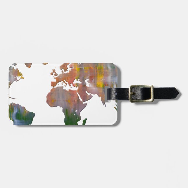 Abstrakt jordkonst bagagebricka (Horisontell Framsida)