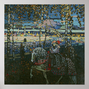 Abstrakt Journey,Kandinsky-paret på Horseback Poster