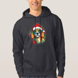 Abstrakt jul Beagle Hoodie
