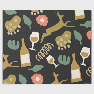 Abstrakt Jul Guld Jul Presentpapper