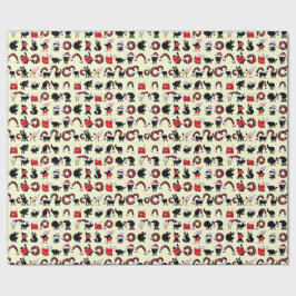 Abstrakt: Jul med djurinspiration Presentpapper