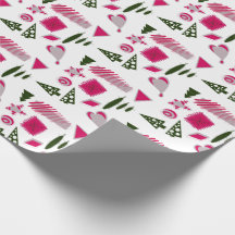 Abstrakt juldesign inom rosa och rosa