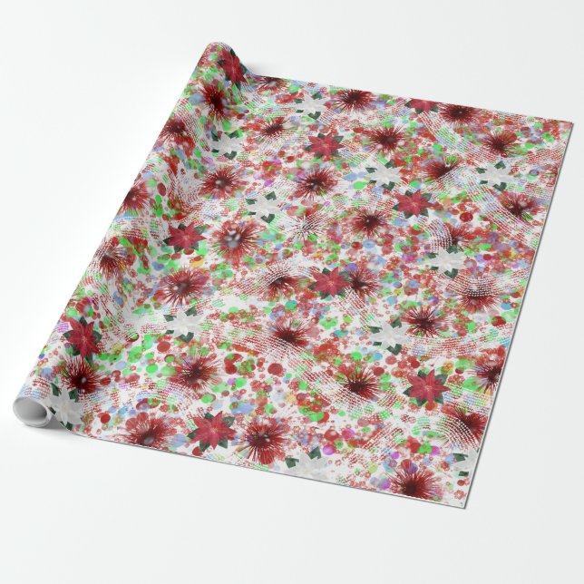 Abstrakt juldesign presentpapper (Utrullad)