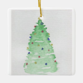 Abstrakt Julgran Julgransprydnad Keramik