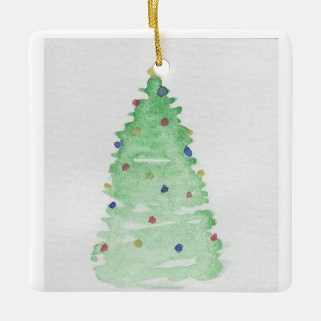 Abstrakt Julgran Julgransprydnad Keramik (Framsida)