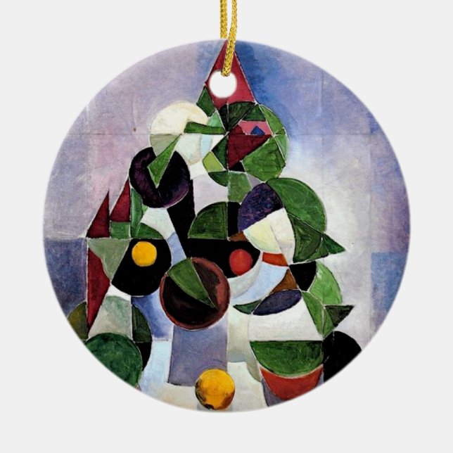 Abstrakt Julgran ornament (Framsidan)