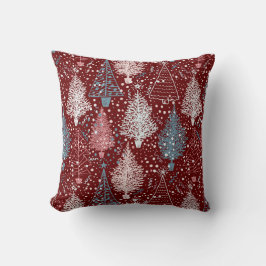 ABSTRAKT JULGRANAR MÖNSTER 3 KUDDE