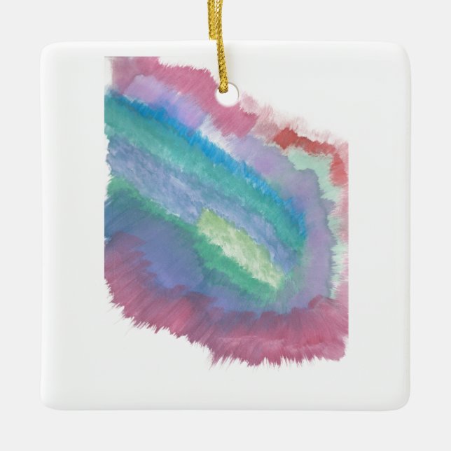 Abstrakt Julgransprydnad Keramik (Framsida)