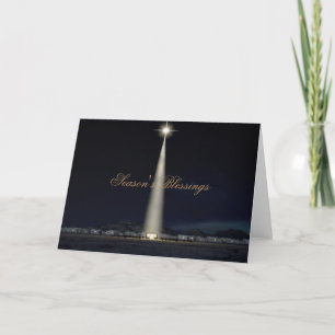Abstrakt julNativitystall och stjärna Helgkort