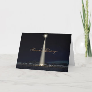 Abstrakt julNativitystall och stjärna Helgkort