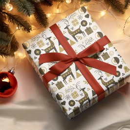 Abstrakt julrenar Modern Geometric Presentpapper