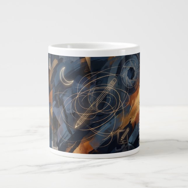 Abstrakt Jumbo Mugg (Framsidan)
