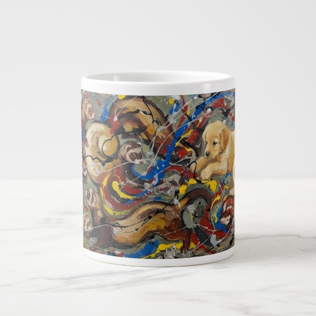 Abstrakt Jumbo Mugg (Framsidan)