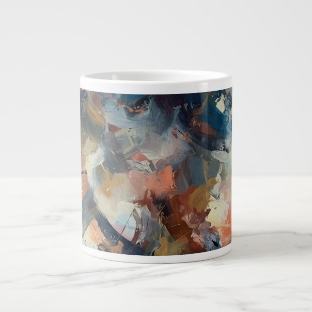 Abstrakt  jumbo mugg (Framsidan)