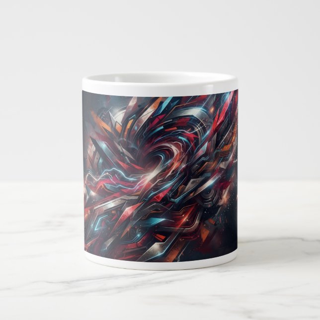 Abstrakt Jumbo Mugg (Framsidan)