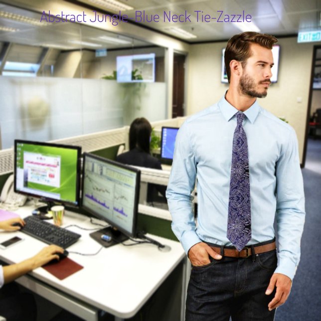 Abstrakt Jungle-Blue Slips (Skapare uppladdad)