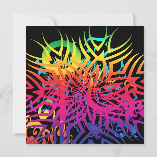 Abstrakt Jungle Kort (Framsida)