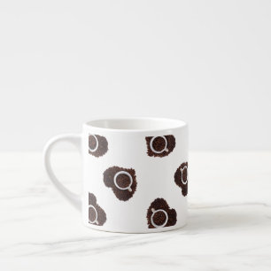 Abstrakt kaffe mönster espressomugg