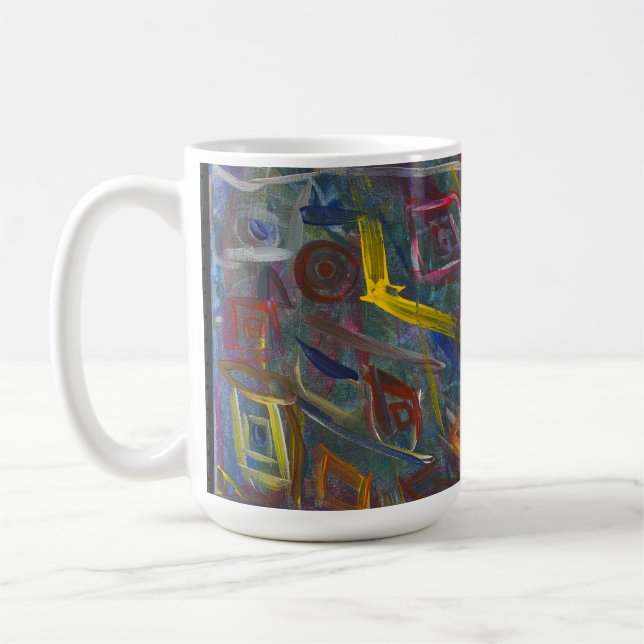 Abstrakt Kaffe Mugg (Vänster)