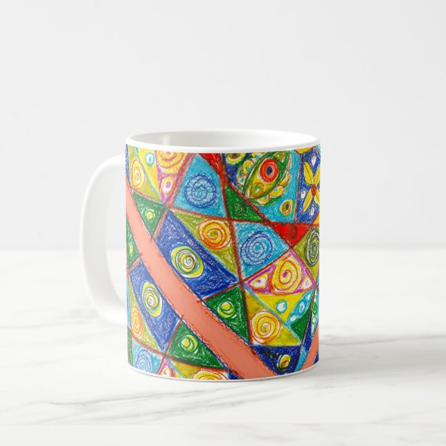 Abstrakt Kaffemugg (Framsida vänster)