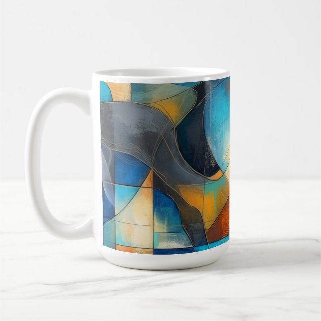 Abstrakt  kaffemugg (Vänster)